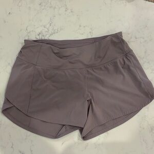 lululemon athletica Dusty Purple Speed Up 4” Shorts